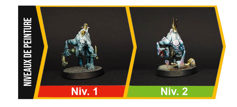 Comparaison Ghoul niveau 2 et niveau 3